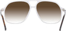 Aviator Crystal With Tortoise Temple Newport w/ Gradient Progressive No-Line Reading Sunglasses View #4