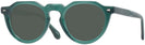 Round Transparent Green Truman Progressive No Line Reading Sunglasses View #1