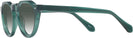 Round Transparent Green Truman w/ Gradient Bifocal Reading Sunglasses View #3