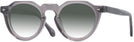 Round Transparent Grey Truman w/ Gradient Progressive No-Line Reading Sunglasses View #1