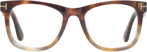 Tom Ford 1099 Single Vision Full Frame. Color: Coloured Havana