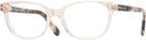 Rectangle Shiny Light Pink Tom Ford 5638 Single Vision Full Frame View #1