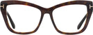 Cat Eye Dark Havana Tom Ford 5826 Computer Style Progressive View #2