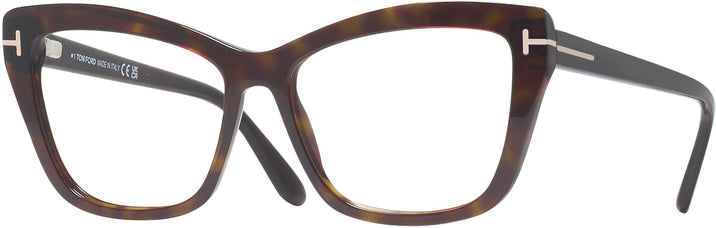 Cat Eye Dark Havana Tom Ford 5826 Computer Style Progressive View #1