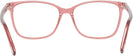 Rectangle Shiny Light Pink Tom Ford 5842 Single Vision Full Frame View #4