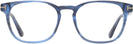 Square Blue Stripe Tom Ford 5868 Single Vision Full Frame View #2