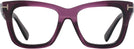 Oversized Shiny Violet Tom Ford 5881 Progressive No-Lines View #2