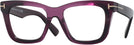 Oversized Shiny Violet Tom Ford 5881 Progressive No-Lines View #1