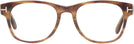 Square Light Brown Stripe Tom Ford 5898 Single Vision Full Frame View #2