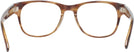 Square Light Brown Stripe Tom Ford 5898 Progressive No-Lines View #4