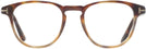 Square Coloured Havana Tom Ford 5899 Progressive No-Lines View #2