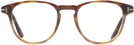 Square Coloured Havana Tom Ford 5899 Single Vision Full Frame View #2