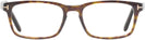 Rectangle Dark Havana Tom Ford 5938 Single Vision Full Frame View #2