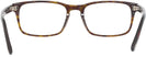 Rectangle Dark Havana Tom Ford 5938 Single Vision Full Frame View #4