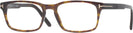 Rectangle Dark Havana Tom Ford 5938 Single Vision Full Frame View #1