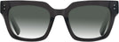 Square,Oversized Transparent Black  Goo Goo Eyes 929 w/ Gradient Progressive Reading Sunglasses View #2