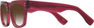 Square,Oversized Transparent Cranberry  Goo Goo Eyes 929 w/ Gradient Progressive Reading Sunglasses View #3