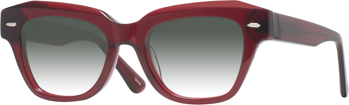 Square Transparent Red Goo Goo Eyes 932 w/ Gradient Progressive No-Line Reading Sunglasses View #1