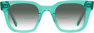 Square Transparent Teal Green Goo Goo Eyes 936 w/ Gradient Bifocal Reading Sunglasses View #2