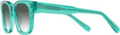 Square Transparent Teal Green Goo Goo Eyes 936 w/ Gradient Bifocal Reading Sunglasses View #3