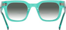 Square Transparent Teal Green Goo Goo Eyes 936 w/ Gradient Bifocal Reading Sunglasses View #4