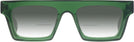 Rectangle Transparent Green Goo Goo Eyes 937 w/ Gradient Bifocal Reading Sunglasses View #2