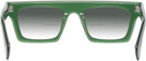 Rectangle Transparent Green Goo Goo Eyes 937 w/ Gradient Bifocal Reading Sunglasses View #4