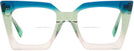 Square Blue/green/peach Gradient Goo Goo Eyes 940 Bifocal View #2