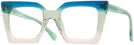 Square Blue/green/peach Gradient Goo Goo Eyes 940 Computer Style Progressive View #1