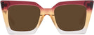 Square Burgundy/brown/clear Gradient Goo Goo Eyes 940 Progressive No-Line Reading Sunglasses View #2