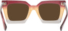 Square Burgundy/brown/clear Gradient Goo Goo Eyes 940 Progressive No-Line Reading Sunglasses View #4