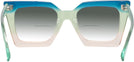 Square Blue/green/peach Gradient Goo Goo Eyes 940 w/ Gradient Bifocal Reading Sunglasses View #4