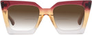 Square Burgundy/brown/clear Gradient Goo Goo Eyes 940 w/ Gradient Bifocal Reading Sunglasses View #2