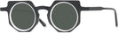 Round Black With White Goo Goo Eyes 943 Progressive No-Line Reading Sunglasses View #1