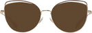 Cat Eye,Oversized Shiny Light Gold/nutmeg Coach 7162 Progressive No-Line Reading Sunglasses View #2