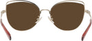 Cat Eye,Oversized Shiny Light Gold/nutmeg Coach 7162 Progressive No-Line Reading Sunglasses View #4