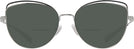 Cat Eye,Oversized Shiny Silver/black Coach 7162 Bifocal Reading Sunglasses View #2