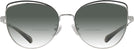 Cat Eye,Oversized Shiny Silver/black Coach 7162 w/ Gradient Bifocal Reading Sunglasses View #2