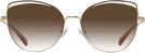 Cat Eye,Oversized Shiny Light Gold/nutmeg Coach 7162 w/ Gradient Bifocal Reading Sunglasses View #2