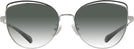 Cat Eye,Oversized Shiny Silver/black Coach 7162 w/ Gradient Progressive No-Line Reading Sunglasses View #2