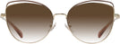 Cat Eye,Oversized Shiny Light Gold/nutmeg Coach 7162 w/ Gradient Progressive No-Line Reading Sunglasses View #2