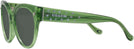 Round Transparent Key Lime Coach 8393U Progressive No-Line Reading Sunglasses View #3