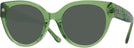 Round Transparent Key Lime Coach 8393U Progressive No-Line Reading Sunglasses View #1