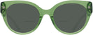 Round Transparent Key Lime Coach 8393U Bifocal Reading Sunglasses View #2