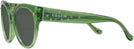 Round Transparent Key Lime Coach 8393U Bifocal Reading Sunglasses View #3