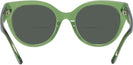 Round Transparent Key Lime Coach 8393U Bifocal Reading Sunglasses View #4