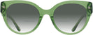 Round Transparent Key Lime Coach 8393U w/ Gradient Bifocal Reading Sunglasses View #2