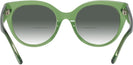 Round Transparent Key Lime Coach 8393U w/ Gradient Bifocal Reading Sunglasses View #4