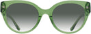 Round Transparent Key Lime Coach 8393U w/ Gradient Progressive No-Line Reading Sunglasses View #2