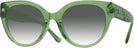 Round Transparent Key Lime Coach 8393U w/ Gradient Progressive No-Line Reading Sunglasses View #1